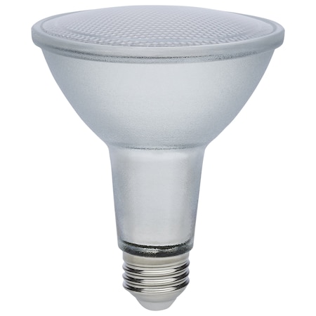 Satco 12 Watt Econo LED PAR30LN 4000K 35 Degree Beam Angle Medium Base 120-277 Volt Silver Finish S11498